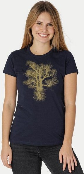 Peaces.bio - handbedruckte Biomode Damen Biobaumwoll T-Shirt Chestnut
