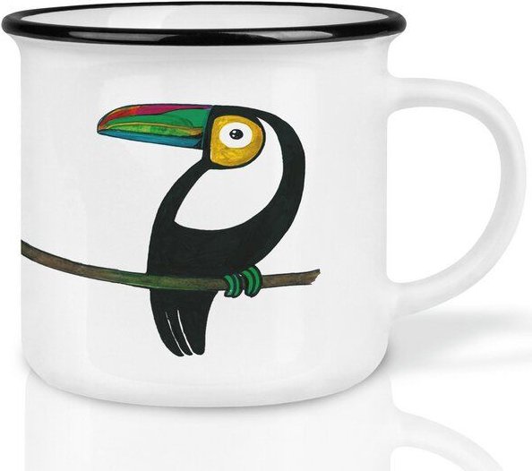 LIGARTI Keramiktasse – Tukanpaar