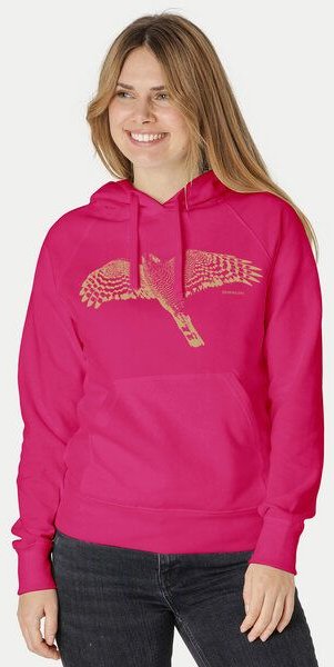 Peaces.bio - handbedruckte Biomode Bio-Hoodie Sperber Damen