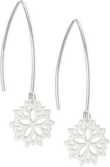 lille mus Ohrhänger 'Blumenstern' 925 Silber / vergoldet