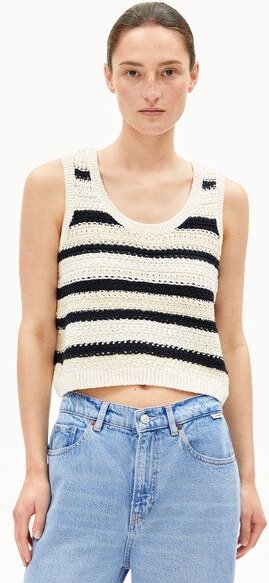 ARMEDANGELS CLAAIRE STRIPES Damen Stricktop aus Bio-Baumwolle