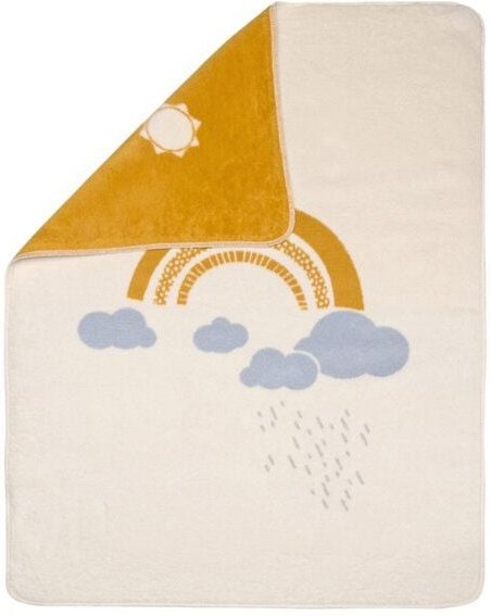 David Fussenegger Babydecke Regenbogen 75 x 100 aus Biobaumwolle