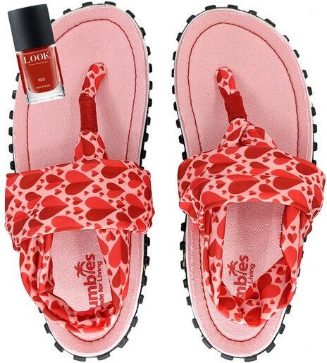 GUMBIES Set - Nachhaltige Zehensandalen mit veganem Nagellack