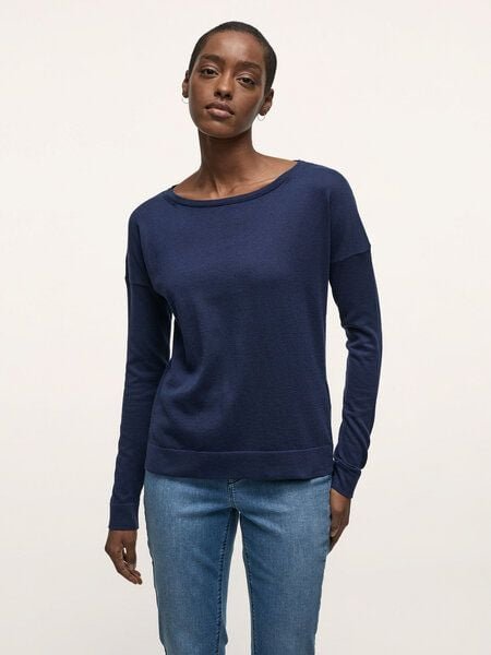 LANIUS U-Boot Pullover aus Bio-Baumwolle