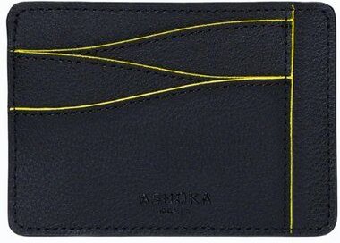 Ashoka Paris Großes Kartenetui aus Pilzleder Mylo Gelb