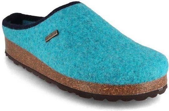 Tuffeln Vegane Hausschuhe im Tiroler Clogs Design - Unisex Filzpantoffeln mit Korkfußbett