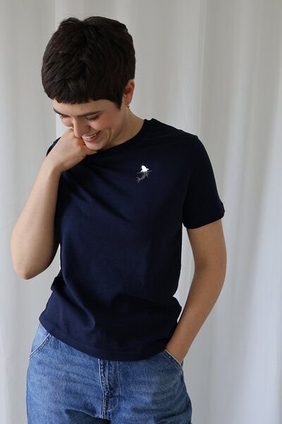 Kultgut Artdesign - Biofair- Flauschiges Femin Shirt / Little Shark