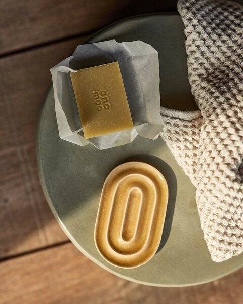 onomao Handgemachte Seifenschale 'Limpar' aus Steinzeug