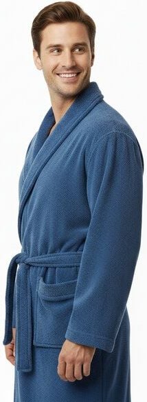 Dosanteks Herren Bademantel aus Bio-Baumwolle – weich, hautfreundlich & haltbar