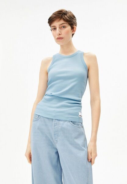 Thumbnail - ARMEDANGELS KANITAA Damen Ripp-Top aus Bio-Baumwoll Mix