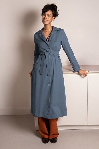 l'amour est bleu Trenchcoat aus Bio-Baumwolle