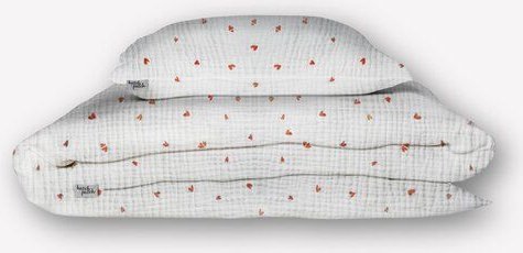 Hutch&Putch Musselin Bettwäsche Set - 100% Bio-Baumwolle - Handmade in Germany