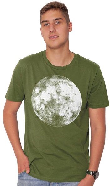 HANDGEDRUCKT "Supermond" Männer-T-Shirt