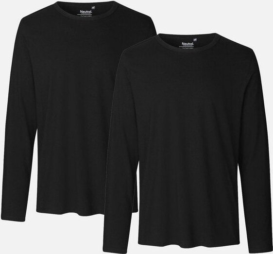 Neutral® Neutral Doppelpack Long Sleeve Shirt Herren - Bio-Baumwolle