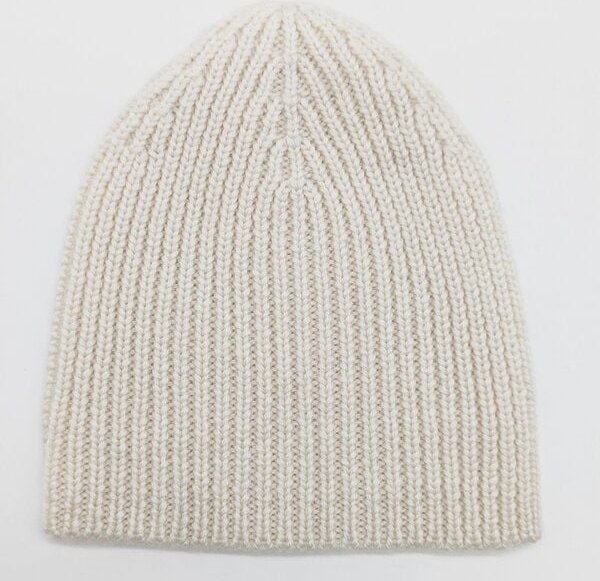 Wooliie Handgefertigte Baby-Mütze aus 100 % Merinowolle – naturbelassen & ungefärbt