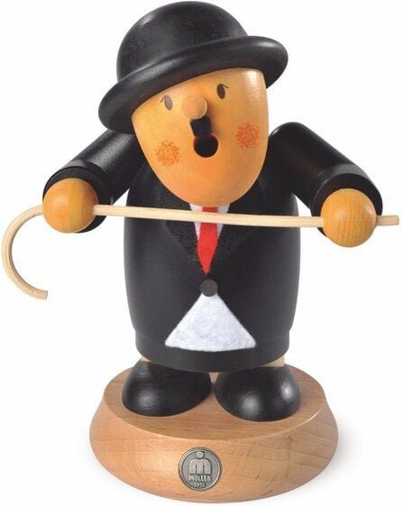 Müller Seiffen Müllerchen Stummfilmkomiker- die Räuchermännchen mit der Knollennase