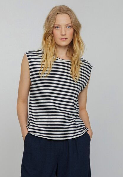 Damen T-Shirt aus Bio-Baumwolle - ZINNIA STRIPES - recolution