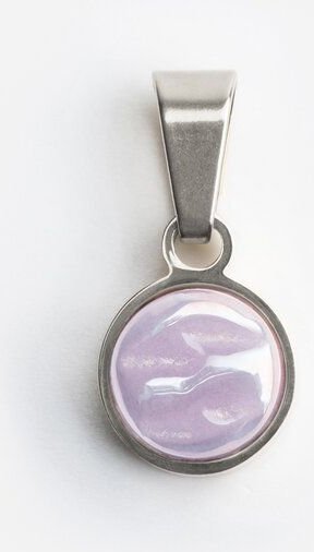 ALEXASCHA Kettenanhänger aus Glas | Mix & Match Charms | Silber