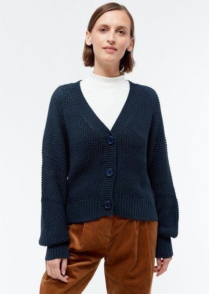 Givn Berlin Strickcardigan GBNELE relaxed Fit aus Bio-Baumwolle mit Struktur