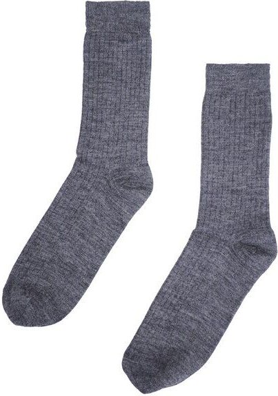 De Colores Rippstrick-Socken aus Alpaka, Wolle und Nylon