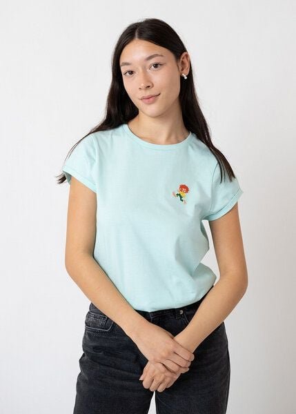 Bavarian Caps Damen T-Shirt Pumuckl - Hellblau