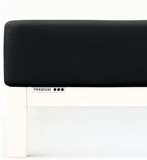 Schlafgut Spannbettlaken Premium - 95% Bio-Makobaumwolle, 5% Elasthan - Matratzenhöhe von 18-35cm