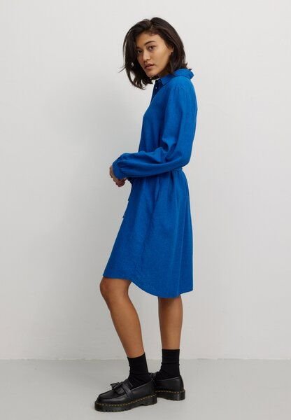 Damen Kleid aus Bluse aus Leinen und LENZING ECOVERO Viskose Mix - MELON - recolution