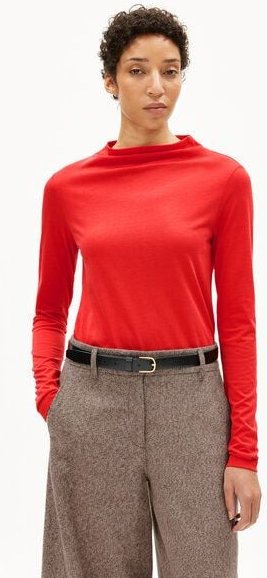 ARMEDANGELS CALUNAA Damen Longsleeve aus Bio-Woll Mix