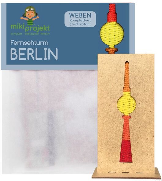 mikiprojekt Bastelset Fernsehturm Berlin weben