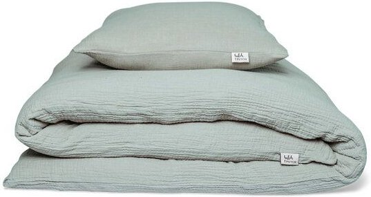 Hutch&Putch Musselin Bettwäsche Set - 100% Bio-Baumwolle - Handmade in Germany