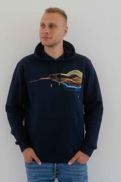 Kultgut Vegan Kapuzenpullover - Biobaumwolle & Upcycling/ Faded