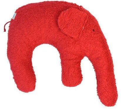 Pat und Patty Kuschelkissen/Nackenkissen/Nackenhörnchen "Elefant" EL-312,Füllung: Dinkelspelz bzw. Hirsespelz