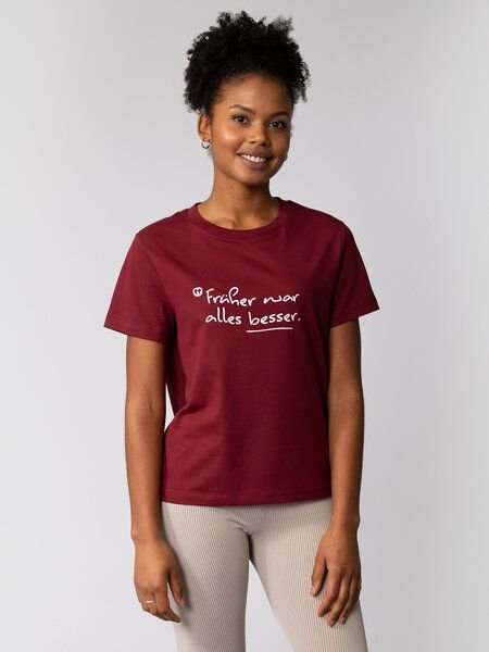 watapparel T-Shirt Frauen Früher war alles besser