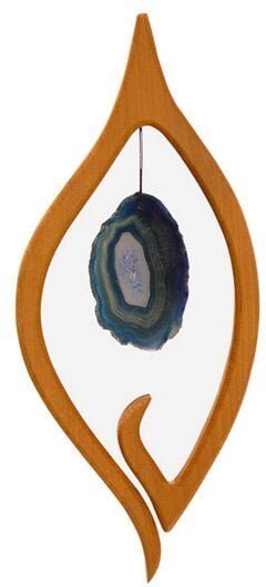 Mitienda Shop Fensterschmuck Segel mit Heilstein - Blauer Achat