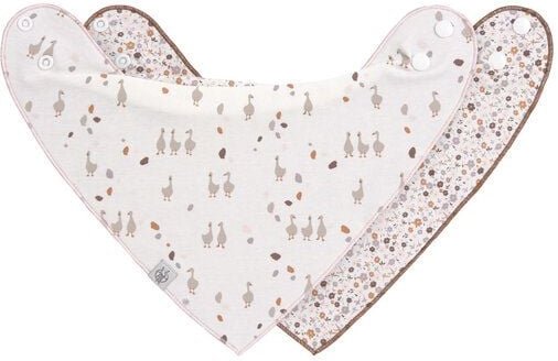 Lässig Dreieckstuch Lätzchen, 2er Packg. tolle Motive 100 % Bio-Baumwolle