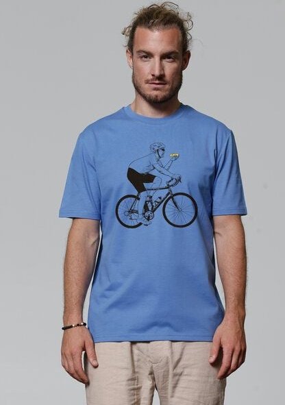 watapparel T-Shirt Unisex Fahrrad und Pizza