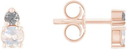 Eppi Ohrringe mit Mondsteinen und Salt und Pepper Diamanten Josse