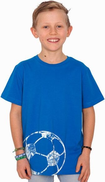 HANDGEDRUCKT "Fußball" Unisex Kinder T-Shirt