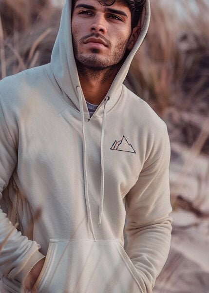 Kultgut Biofair - Gemütlicher, flauschiger Hoodie / Little Sunrise - Mountain