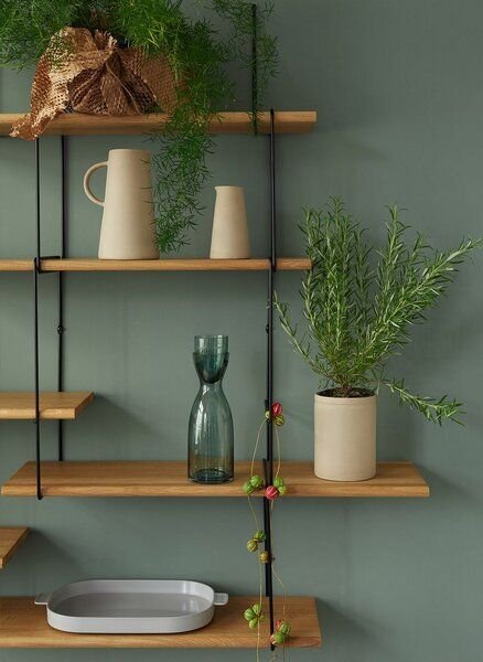 Hausen Wandregal Link shelf set 2 oak / black