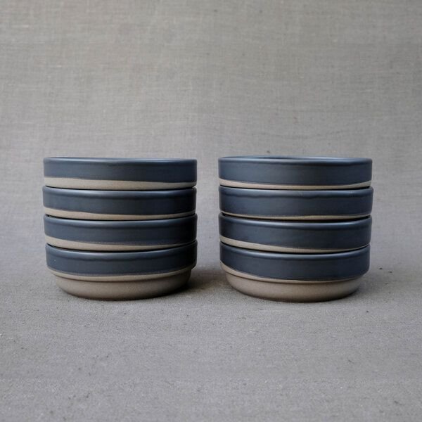 Izanami Tableware Handgemachter MÜSLI SCHALE SET 4er Set (⌀ 14 cm) aus Steinzeug - Lietzensee