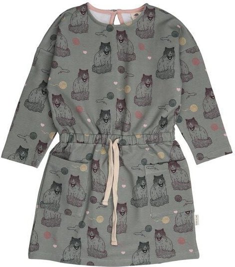 Kinder Sweatkleid Bio-Baumwolle The Cute Cats Walkiddy, GOTS-zertifiziert, weich, gemütlich, vegan, fair produziert, ver...