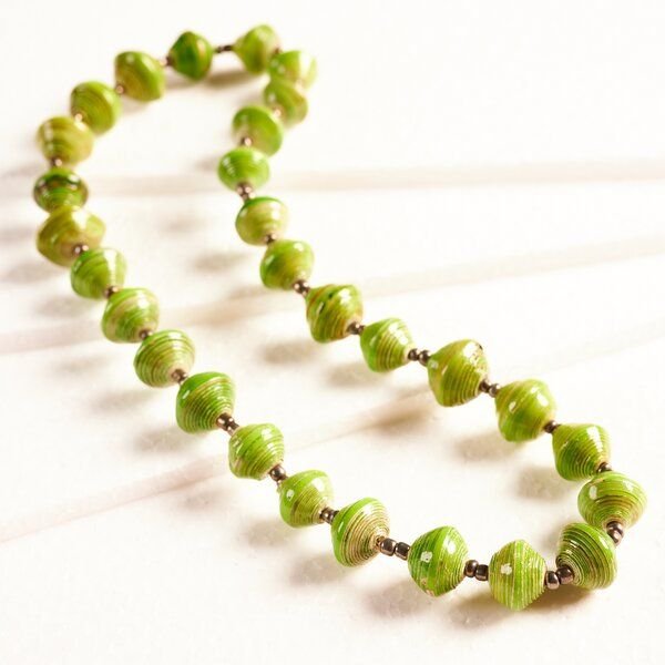 PEARLS OF AFRICA Halskette aus Papierperlen "ACHOLI SHORTY"