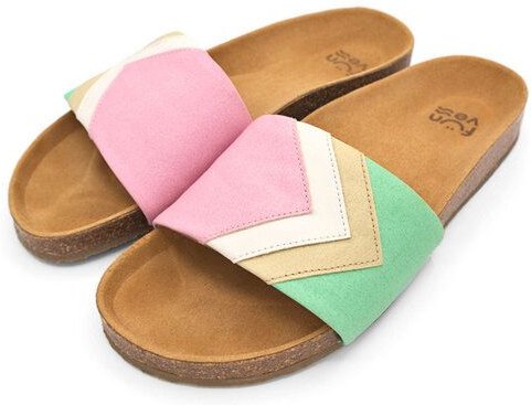 Fünve Vegane Slides mit Fußbett | Damen