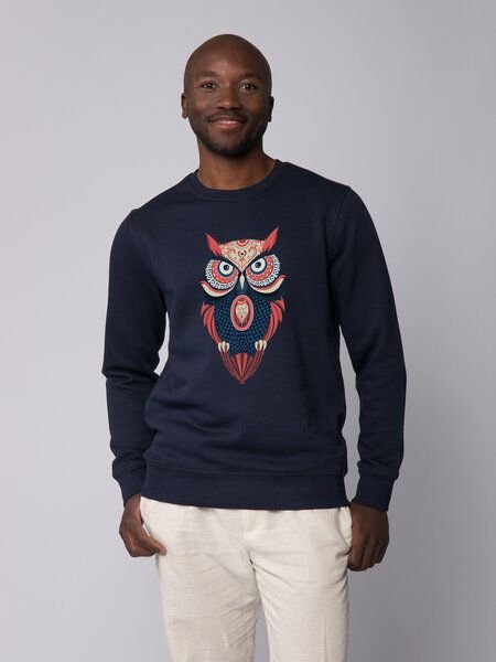 watapparel Sweatshirt Unisex Colorful Owl