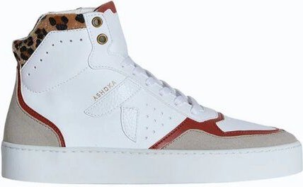 Ashoka Paris Mateo High-Top Sneaker Terrakotta-Leopard, Biobasiert & Recycelt