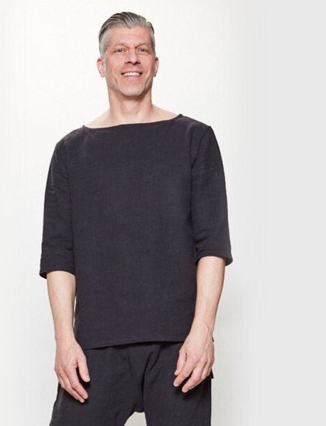 LUMEN organic Shirt LEINEN schwarz