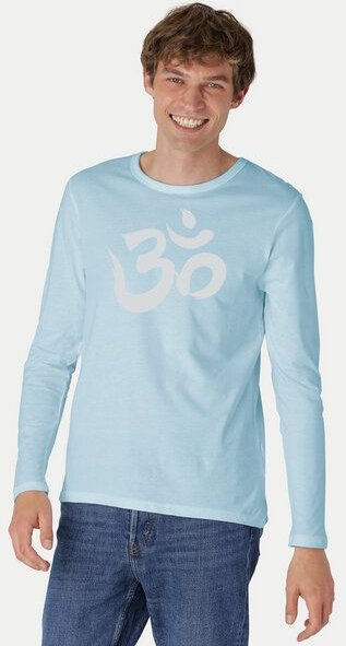 Peaces.bio - handbedruckte Biomode Bio-Herren-Langarmshirt "OM"