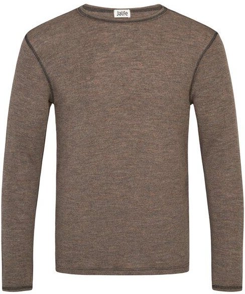 Jalfe Herren-Longsleeve Wolle melange