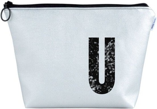 Thumbnail - renna deluxe Kulturtasche und Kosmetiktasche personalisiert mit Monogramm SILBER